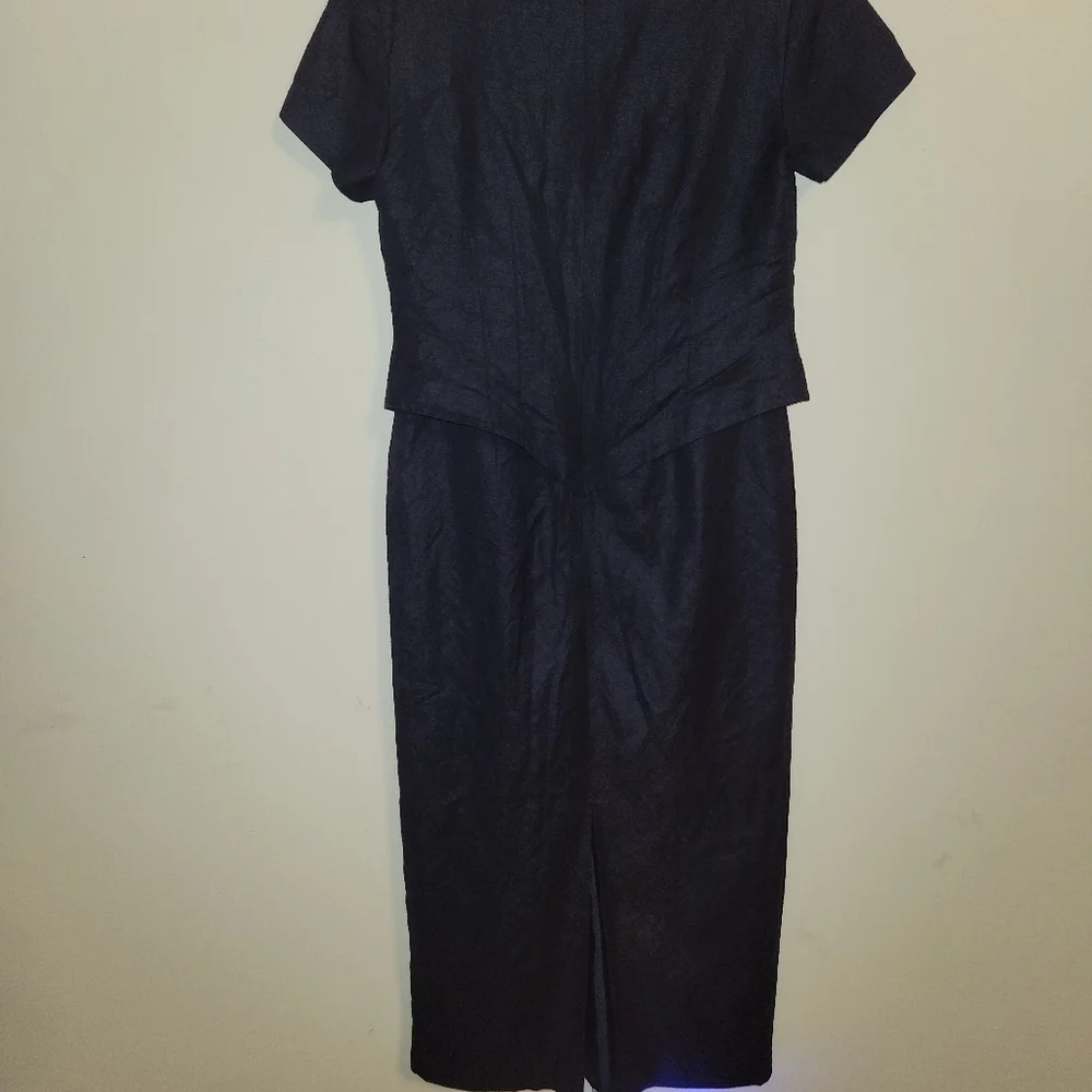 Positive Attitude Navy Blue Dress with Embellishments